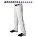 Alleson Athletic 605WLB Adult Baseball Pant with Braid - White Maroon