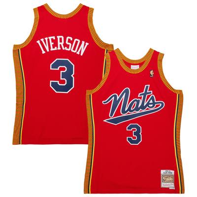Mitchell & Ness Allen Iverson Red Philadelphia 76ers 2004/05 Hardwood Classics Swingman-Trikot für Herren Image