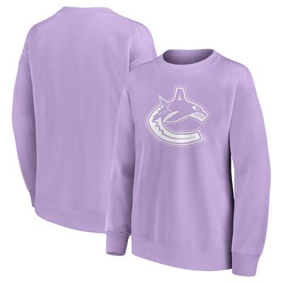 Vancouver Canucks Fanatics Branded Mono Logo Graphic Übergroßes Crew-Sweatshirt – Damen Image
