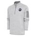 Men's Antigua Heather Gray 2024 Winter Classic Fortune Quarter-Zip Pullover Jacket