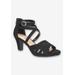 Women's Crissa Casual Sandal by Easy Street in Black Lamy (Size 9 M)