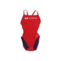 Speedo One Piece Swimsuit: Red Swimwear - Women's Size 2X-Small