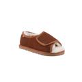 Wide Width Women's Apma Women'S Open Toe Slipper by LAMO in Chestnut (Size 7 W)