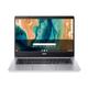 Acer Chromebook 314 (CB314-2H-K17E) Laptop | 14" HD Display | MediaTek Octa-Core ARM Cortex A73/A53 (MT8183) | 4 GB RAM | 64 GB eMMC | Mali-G72 MP3 GPU | Google ChromeOS | Silber