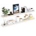 Ballucci Miami 60" W x 8" D Floating Shelves Set w/ Invisible Wall Mount Brackets Wood in White | 1.5 H x 60 W x 8 D in | Wayfair HAFS08W-2