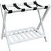 Casual Home Folding Wood Luggage Rack Wood in White | 22 H x 27 W x 16 D in | Wayfair D5CC6E46D20C42D38445AD3C71B3CAD3