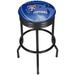 Trademark Global NHL Swivel 28.5" Bar Stool Upholstered, Steel in Black | 29 H x 20.75 W x 20.75 D in | Wayfair NHL1006-FP