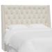 Canora Grey Crosston Velvet Wingback Headboard Upholstered/Velvet in White/Black | Queen | Wayfair 8C03AF25A6604E2FBCE59C2D012F8E78