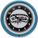 Trademark Global 14.5" NBA Double Ring Neon Wall Clock Plastic in Red | Wayfair NBA1400-SAS