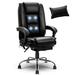 Red Barrel Studio® Daleshia Faux Leather Commercial Use Executive Chair Upholstered in Black | 25 W x 25 D in | Wayfair