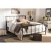 Gracie Oaks Tisa Platform Bed Metal in Brown | Queen | Wayfair D44F140E3A0148819F713DA015FA604B