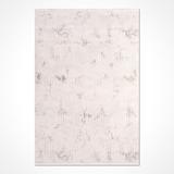 White 79 x 32 x 0.4 in Area Rug - Williston Forge Jatyra Abstract Machine Woven Polyester/Cotton Area Rug in Beige Metal | Wayfair