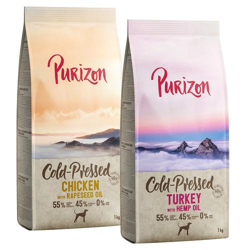 Purizon Probiermix 2 x 1 kg zum Sonderpreis - NEU: Kaltgepresst Huhn mit Rapsöl, Pute mit Hanföl