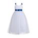 Ekidsbridal Cross Straps A-Line Tulle Flower Girl Dresses Baptism Communion Christening Gown for Toddlers 173 10