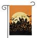 Vodetik Store Halloween Garden Flag Scary Ghost Double Sided Halloween Outdoor Decorations 12 x18