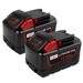 2-pack 12.0Ah Extended Capacity Batteries Lithium-Ion Tool Battery Replacement for Milwaukee