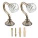 NUOLUX 2Pcs Wall Hook Curtain Hooks Home Hook European Hook Creative Zinc Alloy Hook