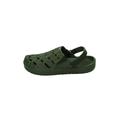 Extra Wide Width Men's Rubber Clog Water Shoe by KingSize in Army Green (Size 15 EW)