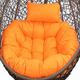 Egg Chair Cushion Only - Thick Hanging Egg Chair Cushion - Washable Cover Hanging Hammock Chair Cushion - Garden Hanging Swing Chair Cushion - Chair Mat Pads Replacement (Multi-color)