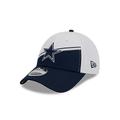 New Era Dallas Cowboys NFL 2023 Sideline White Blue 9Forty Stretch Snapback Cap - One-Size