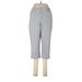 Gloria Vanderbilt Khaki Pant Straight Leg Cropped: Gray Bottoms - Women's Size 8