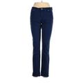 Baccini Jeans - Mid/Reg Rise: Blue Bottoms - Women's Size 8 - Indigo Wash