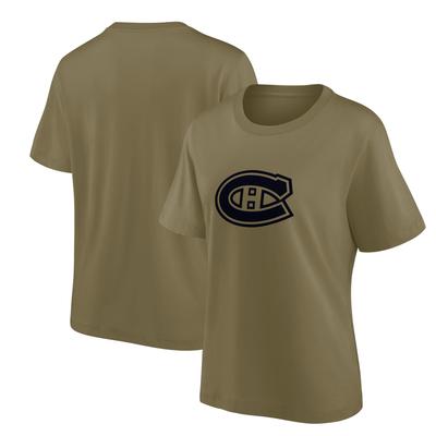 Übergroßes T-Shirt mit Mono-Logo-Grafik der Montreal Canadiens Fanatics – Damen Image
