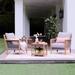 Birch Lane™ Chauncie Teak Outdoor Seating Group w/ Cushions, Wood | Wayfair FCC4F2E5DFD84BE58DC3BD4533C5207D