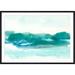 Wade Logan® Teal Coast I by June Erica Vess - Picture Frame Painting Paper, Cotton in Blue/Green | 18"H x 12"W | Wayfair