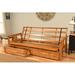 The Twillery Co.® Stratford Full-Size Futon Frame Includes Storage Drawers Wood/Solid Wood in Brown | Wayfair FA728BD75BA947BB941BA0BDB8E30399