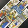 Cartes de jeu de Tarot de Marseille de taille Mini dessin de symboles et de sens classiques basés