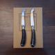 Horn Cheese Servers New Stainless Steel Blades with Vintage Dark Horn Handles Reclaimed Steak Cutlery Set Great Gift Ideas for Cheese Lovers
