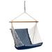 The Hamptons Collection 26â€� x 48â€� Blue and White Regatta Striped Cushion Hanging Chair with S-Hook