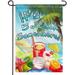 Double Sided| Premium Garden Flag It s 5 o Clock Somewhere Decorative Garden Flags - Weather Resistant & Double Stitched - 18 x 12.5 Inch