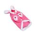 Pet Clothes Supplies Rabbit Design Pet Makeover Cloth Warm Fancy Cosplay Costume Outfit for Dog Pet Size M Pink