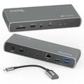 Plugable Thunderbolt 4 Dock with 100W Charging Thunderbolt Certified 3x Thunderbolt Ports Laptop Docking Station Dual Monitor Single 8K or Dual 4K Monitor 2.5G Ethernet 1x SD 4x USB