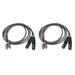 2X Dual Female Xlr to Rca Cable Heavy Duty 2 Xlr Female to 2 Rca Male Patch Cable Hifi Stereo Audio Connection Cable