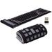 PENGXIANG 2.4G Wireless Keyboard Waterproof Folding Silicone107-Key Mute Gaming Keyboard with USB Receiver for Notebook Desktop Laptops PC