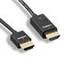 CableWholesale 3 ft. 4K 30Hz 36 Awg Ultra-Slim Active HDMI Cable - High-Speed with Ethernet & RedMere Chipset Black