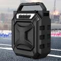 Speaker Ozmmyan Portable Bluetooth Speaker Wireless Outdoor Speaker With Subwoofer Bluetooth 5.0 TFCard AUX Cable USB Flash Drive For Home Outdoors Camping Bluetooth Speakers Black
