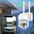 Camera Ozmmyan Wireless Cameras For Home/Outdoor Security HD WiFi Security Cameras Wireless Outdoor With Motion Detection Color Night Vision 2-Way Talk Digital Camera Security Camera White