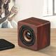 Speaker Ozmmyan Portable Bookshelf Retro Wooden Bluetooth Mini Speaker Subwoofer Stereo Card Built-in Lithium Battery Car Computer Speakers Bluetooth Speakers Red