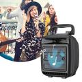 Speaker Ozmmyan Card Insertion USB Flash Drive Wireless Bluetooth Sound Colorful Lights Outdoor Portable Pluggable Small Speaker Car Computer Speakers Bluetooth Speakers Black