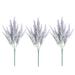 3 PCs Simulated Artificial Lavender Flower Bundle for Bouquet Home Office Wedding Decoration (Purple)