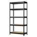 CodYinFI Heavy Duty Storage Shelves - 35.5 W x 16 D x 71 H 5-Tier Adjustable Metal Garage Shelving Unit Standing Utility Shelf Racks for Pantry Warehouse Kitchen Black