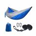 Camping Hammock - Portable Hammock Single or Double Hammock Camping Accessories - gray + royal blue