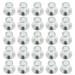 50Pcs Stainless Steel Roller Skate Side Plugs Skate Axle Spacers (Silver)