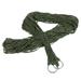 Camping Hammock 1Pc Thickened Green Camping Hammock Mesh Belt And Rope Nylon Rope Single Hammock with Lashing(Army Green)