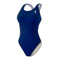 TYR Sport Girl's Solid Maxback Swim Suit (Navy, 28)