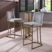 Everly Quinn Allegretto 26.4" Counter Stool Metal in Gray | 37.4 H x 19.7 W x 15.4 D in | Wayfair E110A0A2F48B4B63BB386CA9CF120B4F